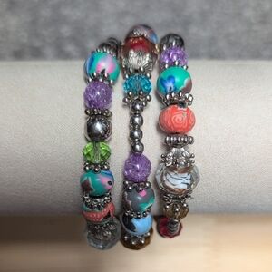 Color Wheel Beaded Bracelet